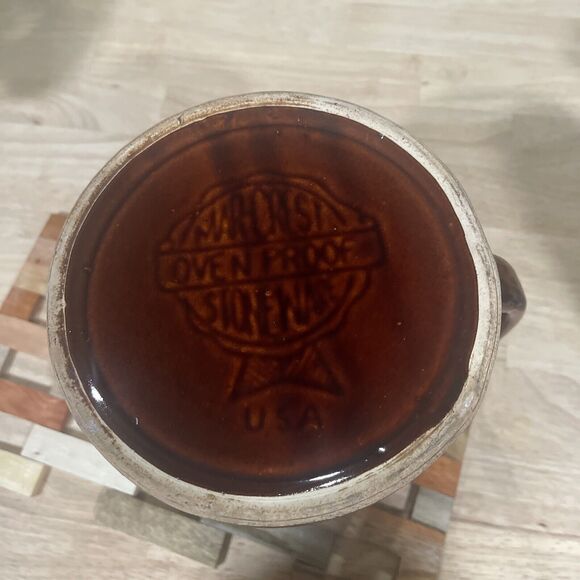 VTG MARCREST Daisy Dot Stoneware Glazed Pottery Pitcher 6” Granny Core Cottage - Picture 12 of 12